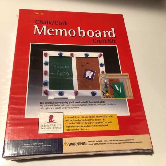 New Chalk/Cork memoboard craft kit gift - Picture 1 of 2